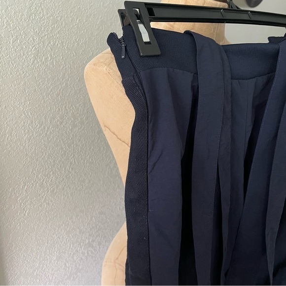 ADIDAS ORIGINALS sz M Navy Blue Culottes Long Shorts Pants BK6061 - Picture 6 of 12